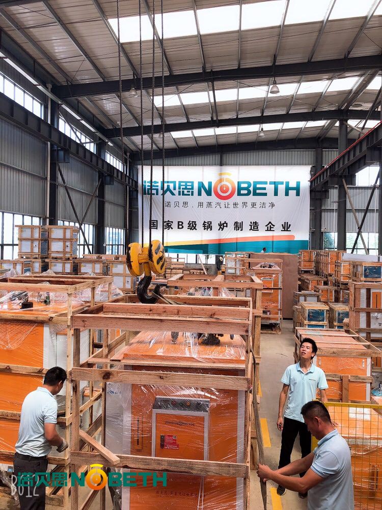準(zhǔn)備吊裝湖北醫(yī)療制藥潔凈蒸汽發(fā)生器上車(chē)